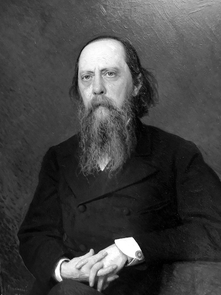 Portrait of Mikhail Saltykov-Shchedrin
